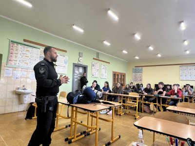 Beseda s Městskou policií Březnice - Mimořádné události 27.3. 2025