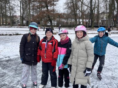 Bruslení v zámeckém parku